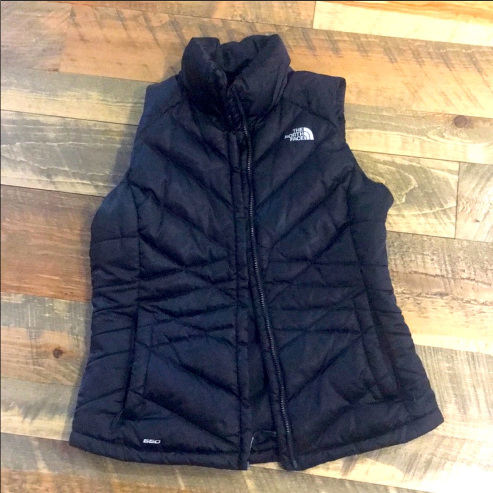 Black north face puffer vest